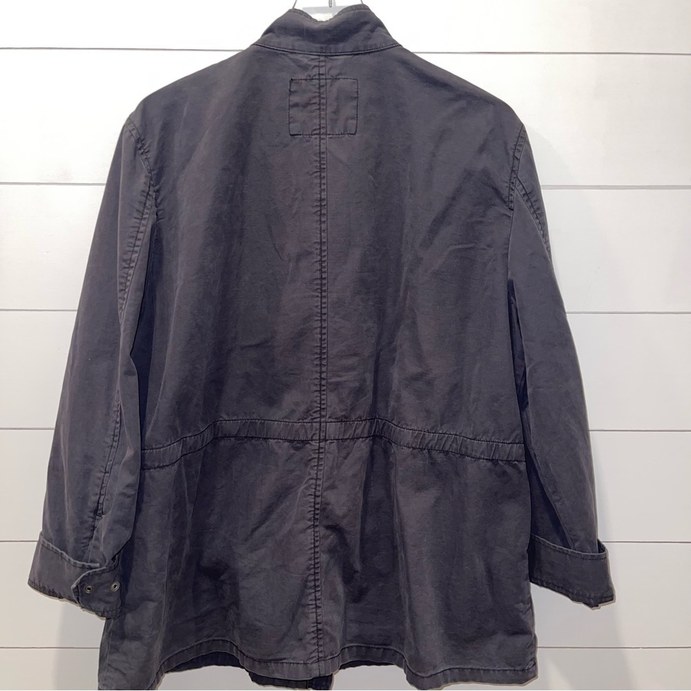 GAP Women’s Dark Gray Sequined Accents Military Utility Jacket Size XL - Picture 6 of 8